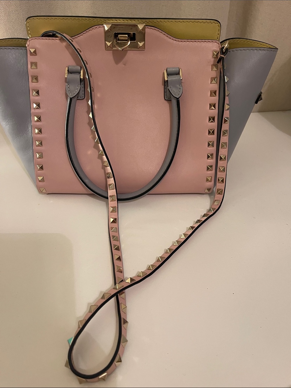 Valentino tricolor Rockstud small bag - Picture 12 of 14